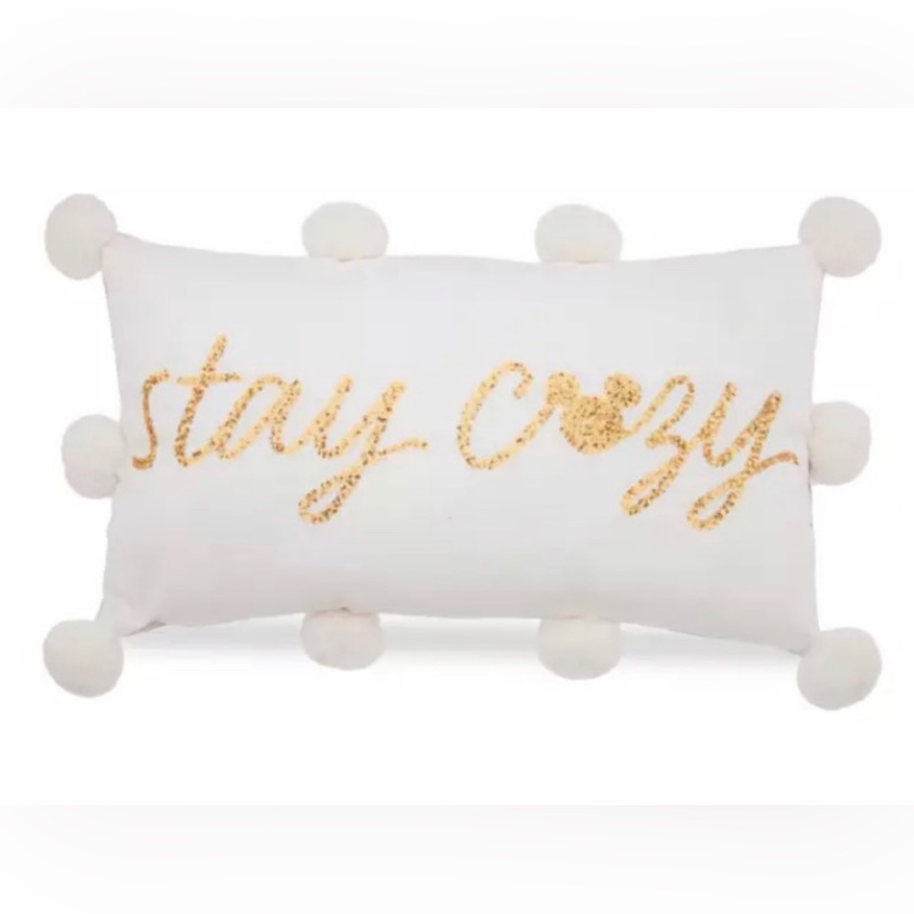 Disney Throw Pillow - Mickey Pom Pom - Stay Cozy